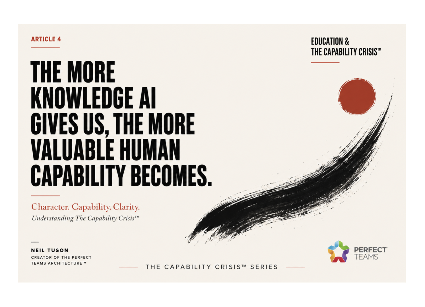 Education & The Capability Crisis™